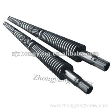 screw barrel PVC conical twin screw barrel double screw barrel for PVC profile extrusion